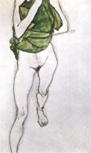 Woman in the green blouse 1913