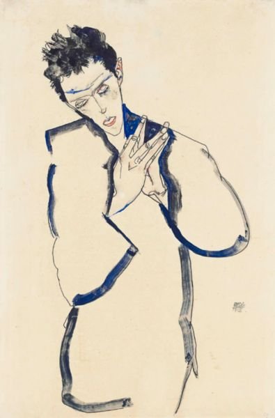 Selbstbildnis Mit Gefalteten Handen (Self-Portrait With Folded Hands)