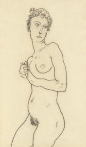 Stehende Frauenakt, Masturbierend (Standing Nude Woman, Masturbating)