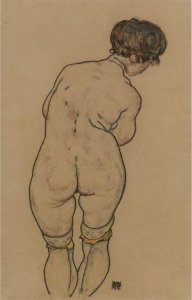 Stehender Weiblicher Ruckenakt (Standing Female Nude Seen From Behind)