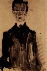 Selfportrait in the black garment