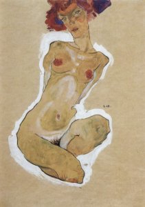 Crouching Female Nude