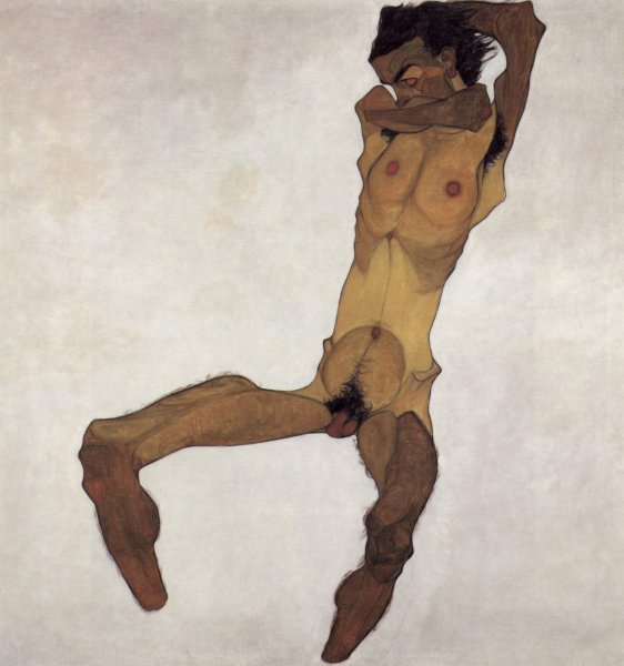 Seated Male Nude