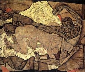 Egon Schiele - Lovers Man And Woman I